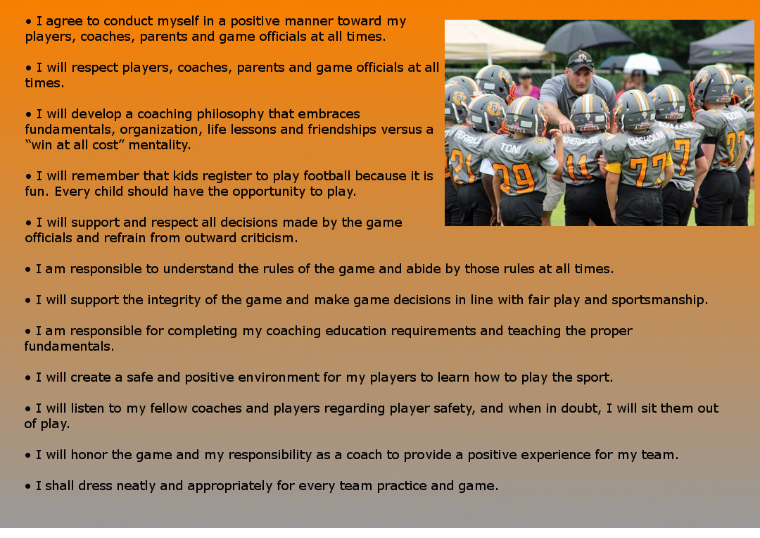 Fuquay Varina Youth Football and Cheer - Coach Code of Conduct