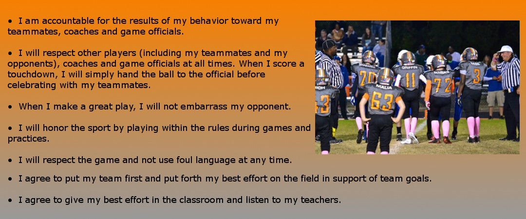 Fuquay Varina Youth Football and Cheer - Player Code of Conduct